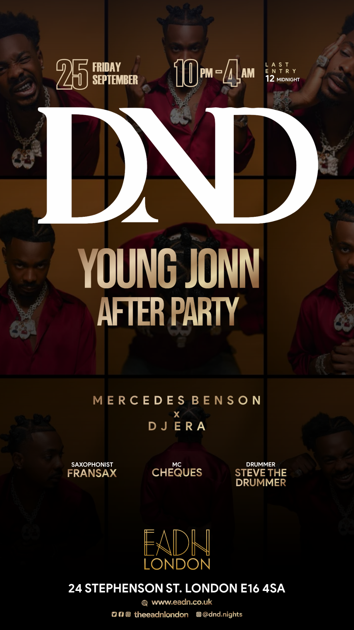Young Jonn After Party Friday 25 September 2026 flyer